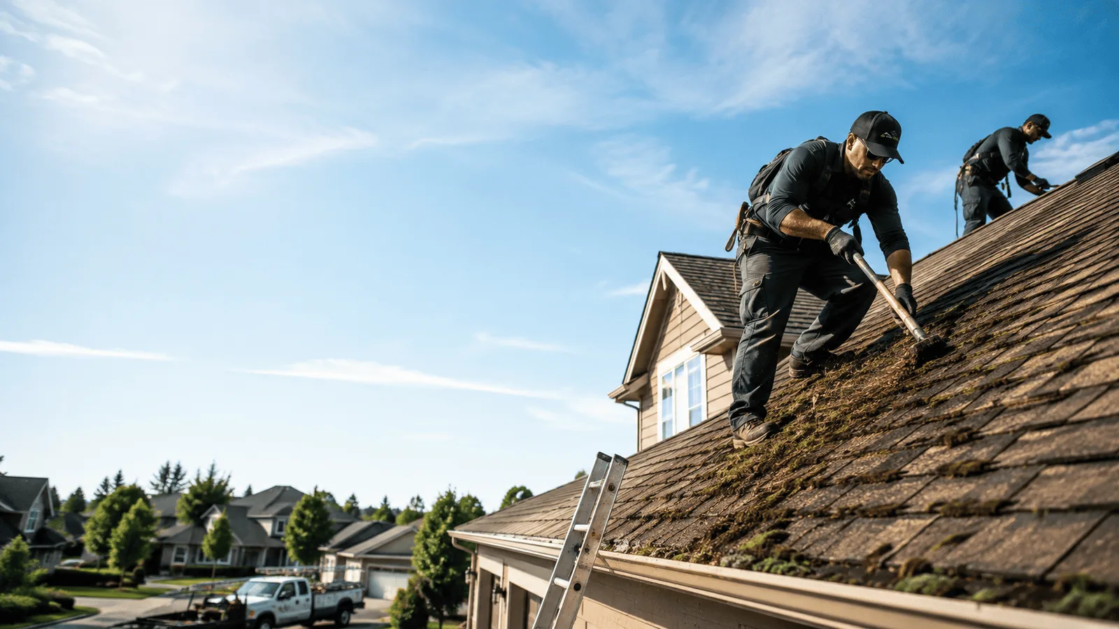 Roof Moss Removal in Burns Flat, OK near me
